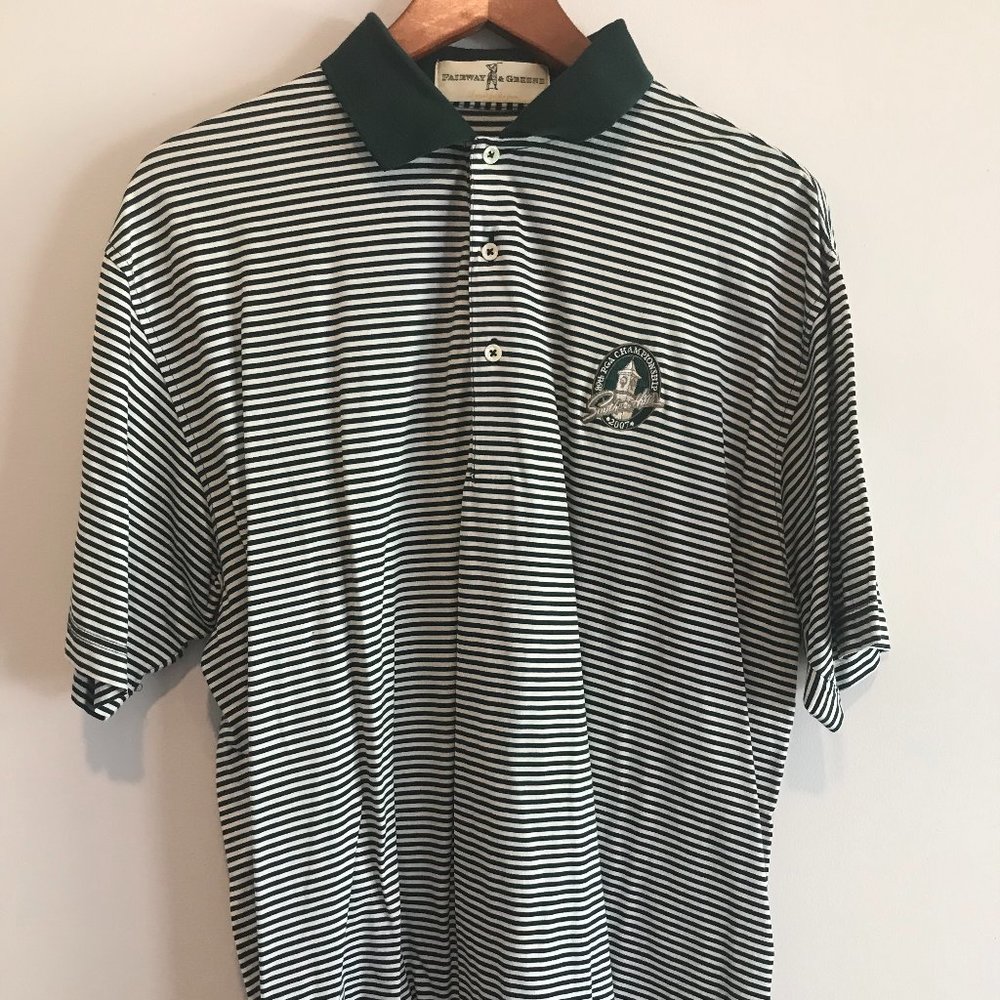 2007PGA Championship Southern Hills logo Fairway & Greene golf polo medium green